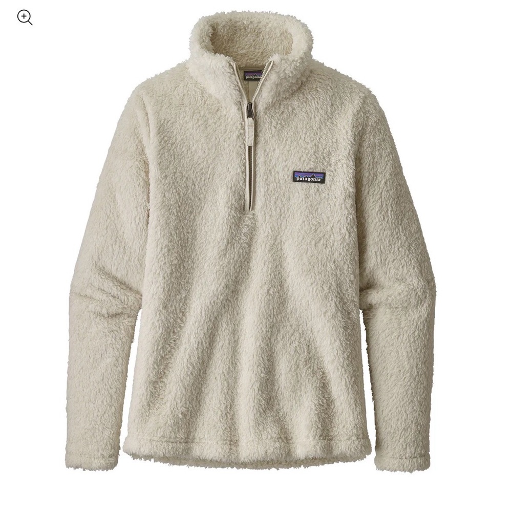 Patagonia Cream Sherpa Half-Zip Jacket